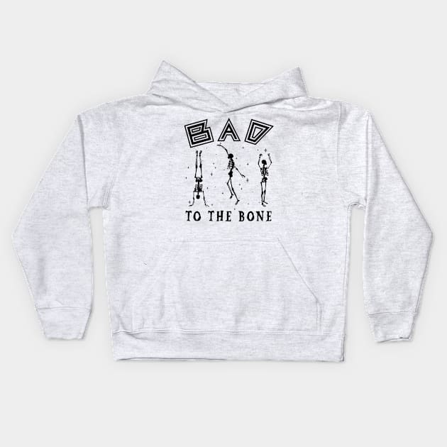 skeleton to the bone Kids Hoodie by genomilo